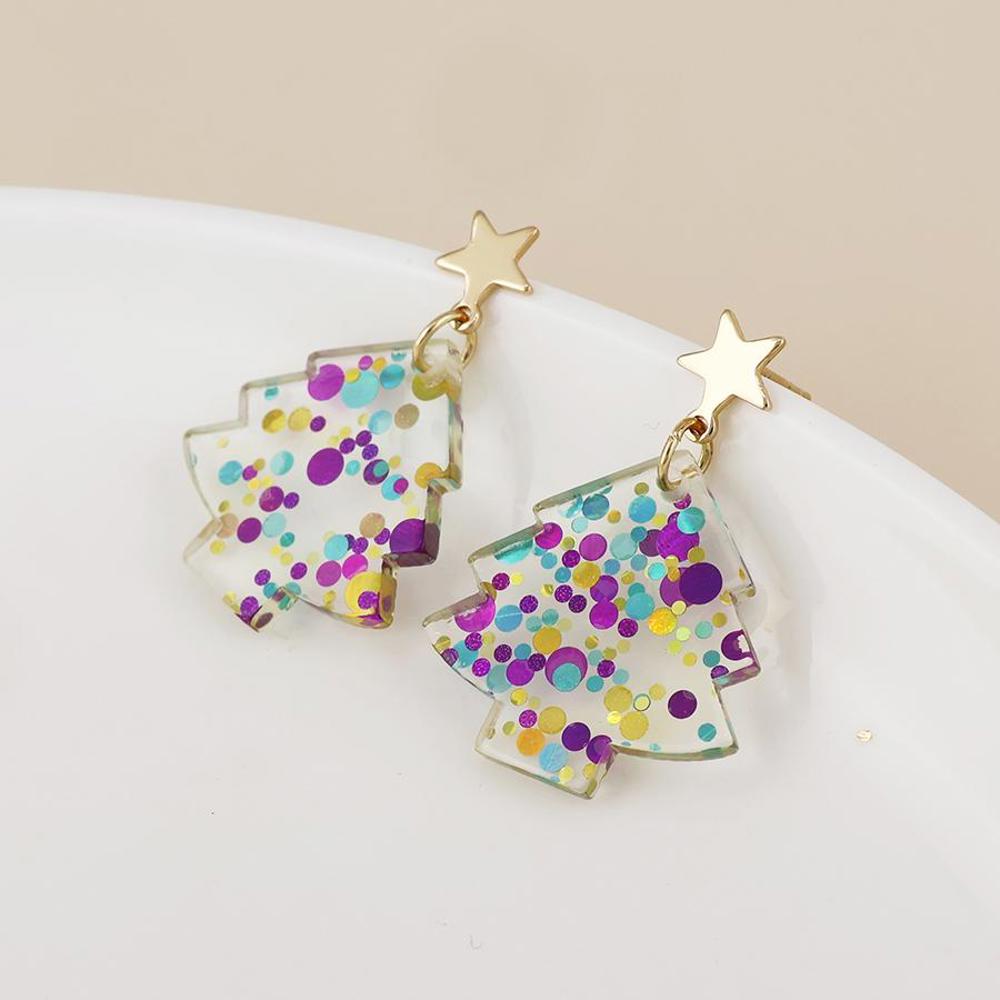 Peace of Mind Earrings Piney Christmas Tree